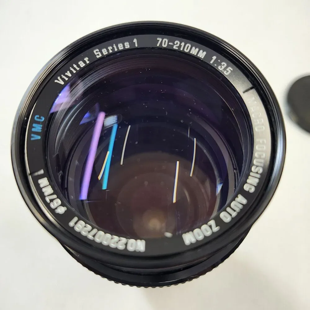 Vivitar 70-210mm f3.5 VMC Series 1 Macro Focusing Auto Zoom Lens Canon FD VTG